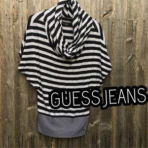 Small striped GUESS top cowl neck